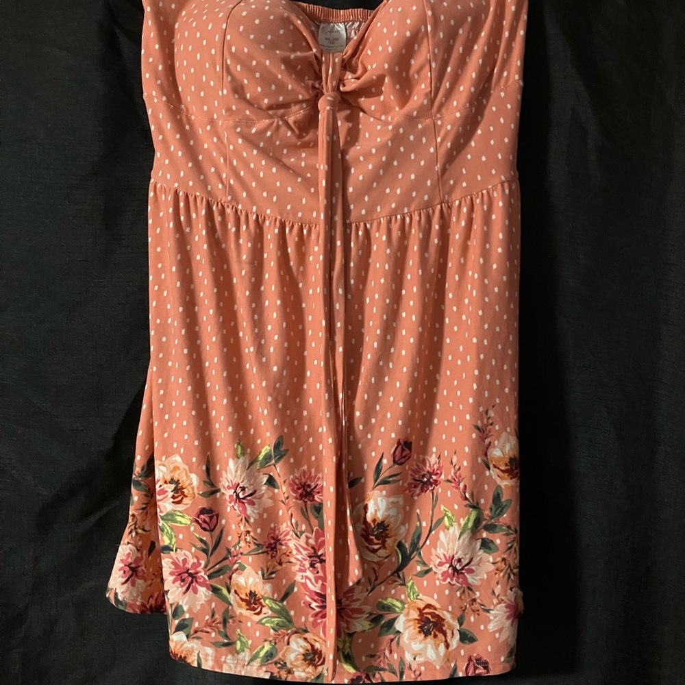 Coral/Pink Strapless Sundress Wear it Three Ways